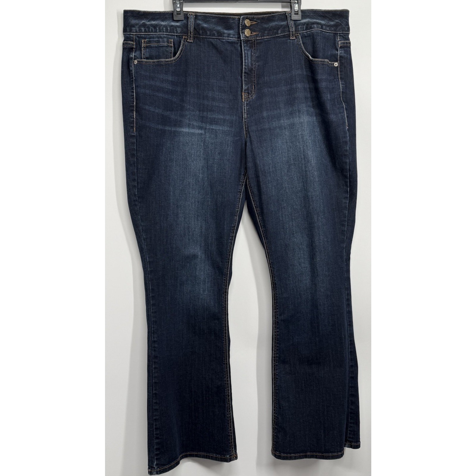 Lane Bryant Jeans Womens 20 Bootcut High Rise Dark Wash Stretch Denim